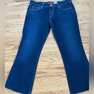 Levi's 518 Women's Straight Leg Jeans in Deep Blue